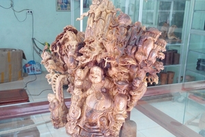 Sưa quảng bình nguyên khối nét đục tinh tế 5kg KG002