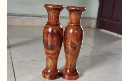 đôi lộc bình lọ hoa mini gỗ sưa ms123